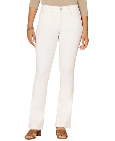 Democracy Women's Petite Mid-Rise Pocket Detail Jeans