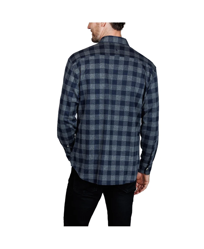 Tailorbyrd Men's Super Soft Plaid Sweater Shirt