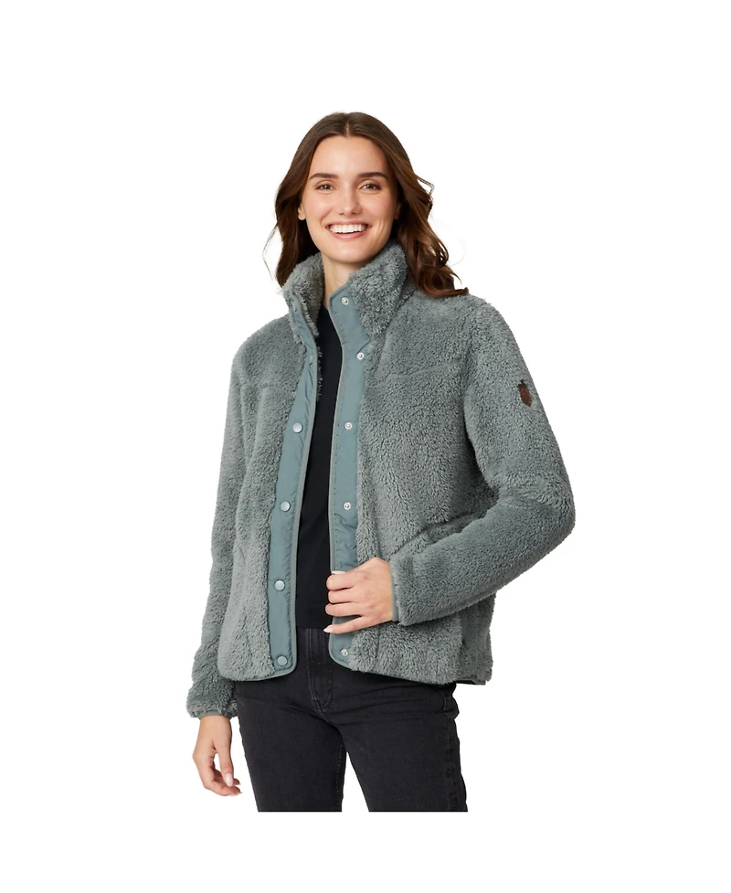 Free Country Women's Sherpa Butter Pile Button Front Jacket