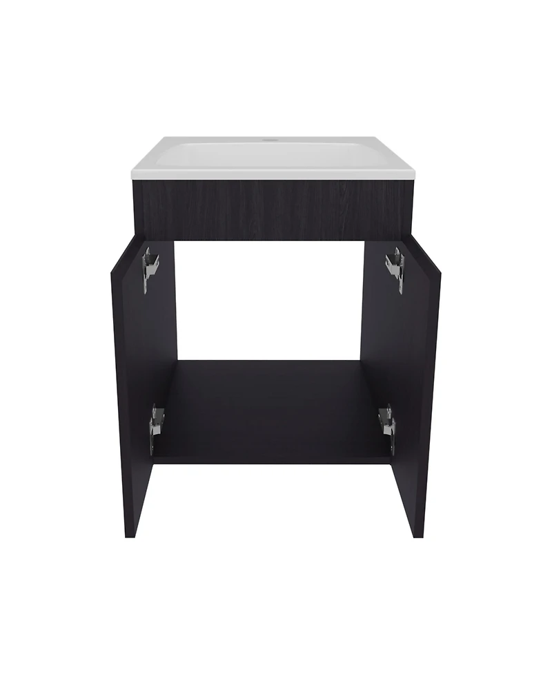 Depot E-Shop Rayle Bathroom Vanity, 2 Doors, White