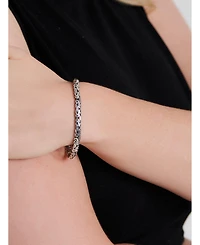 Devata Borobudur Oval 5mm Chain Bracelet in Sterling Silver