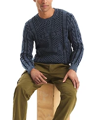 Nautica Men's Crewneck Anchor Sweater