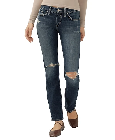 Silver Jeans Co. Women's Britt Low Rise Straight