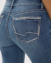 Silver Jeans Co. Women's Suki Mid Rise Slim Bootcut