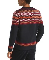 Nautica Men's Fair Isle Patterned Sweater