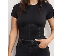 Good American Women's Wide-Leg High-Rise Jeans