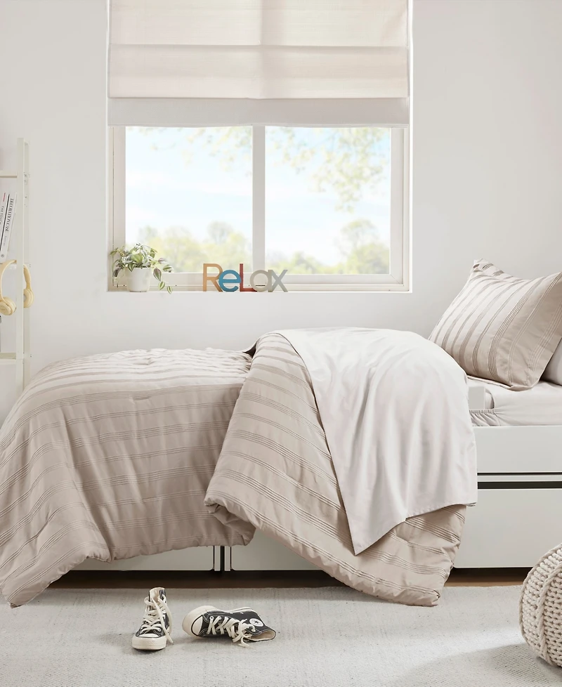 510 Design Logan Woven Striped 5-Pc. Comforter Set, Twin/Twin Xl