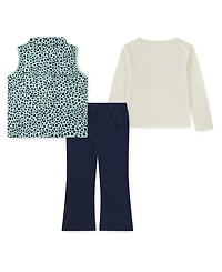 Nike Toddler Girls 2T-4T 3-Piece Wild Warmth T-Shirt, Vest and Pants Set