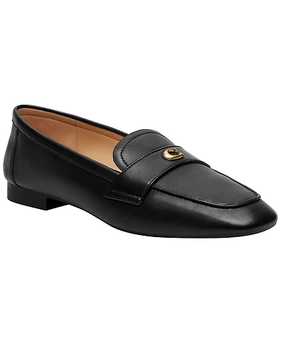 Coach Women's Signature C Round Toe Leather Loafers