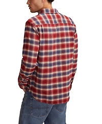 Lucky Brand Men's Cloud Soft Flannel Long Sleeve Shirt