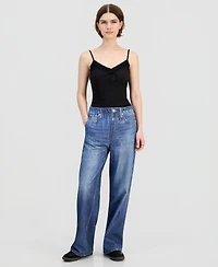 Indigo Rein Juniors' Dream Printed Pull-On Jeans