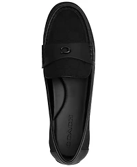 Coach Women's Sculpted C Round Toe Suede Driver Loafers