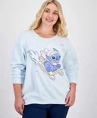Disney Trendy Plus Stitch Sledding Graphic Sweatshirt