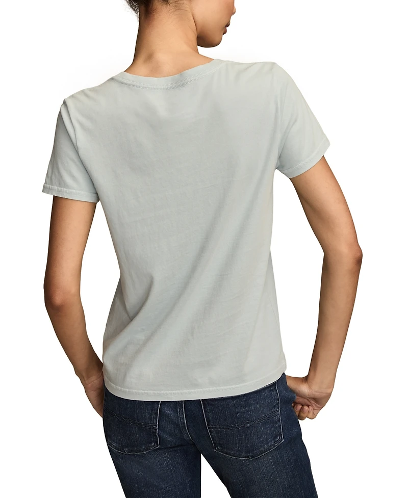 Lucky Brand Women's Espresso Martini Classic Crew Neck T-Shirt