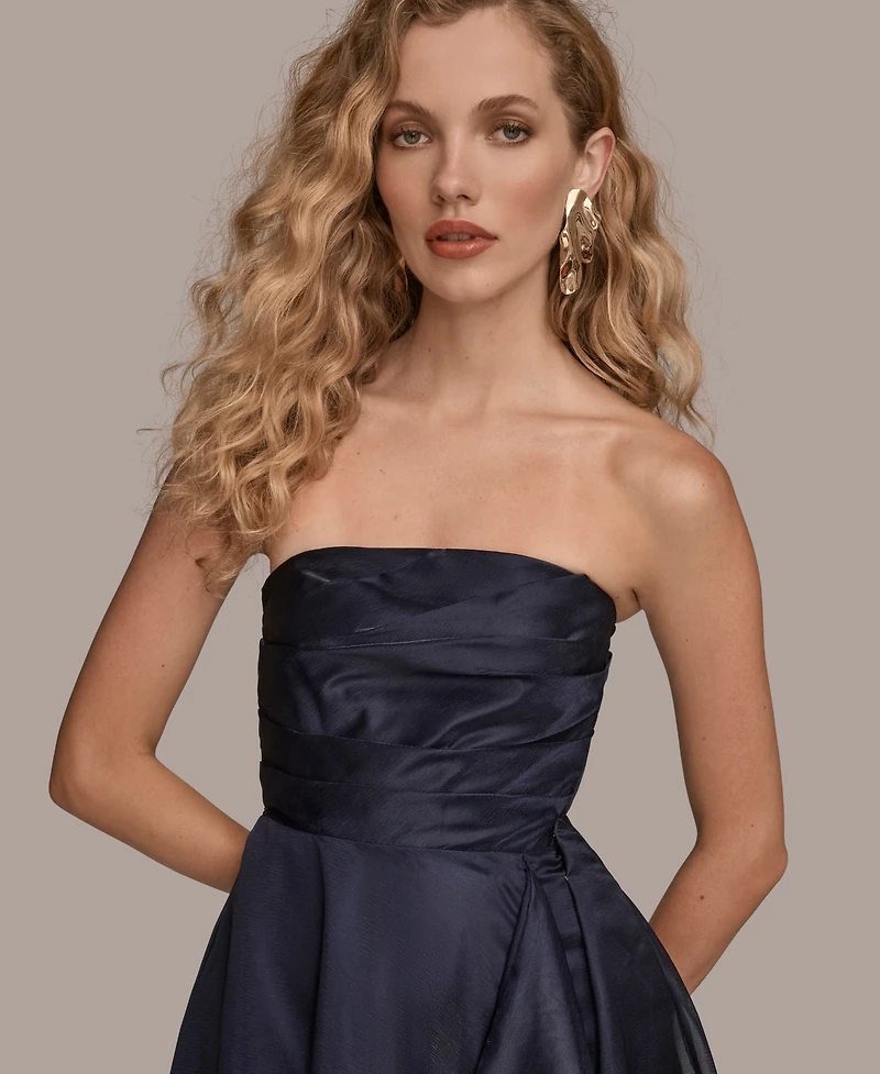 Donna Karan New York Women's Ruched Strapless Gown