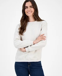 Style & Co Women's Long-Sleeve Crewneck Sweatshirt, Created for Macy's