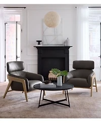 Fabric Leather Accent Chairs Collection Created For Macys