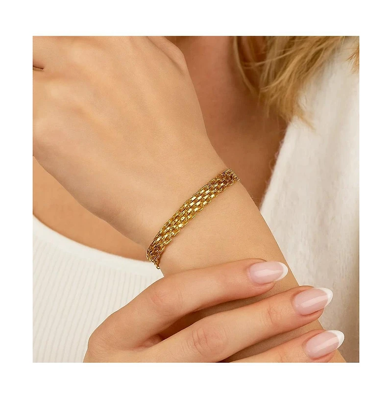 Elena Adjustable Stackable Link Bracelet