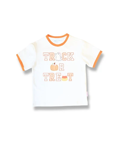 Bits & Bows Toddler Girls Trick-or-Treat Halloween Bow T-Shirt