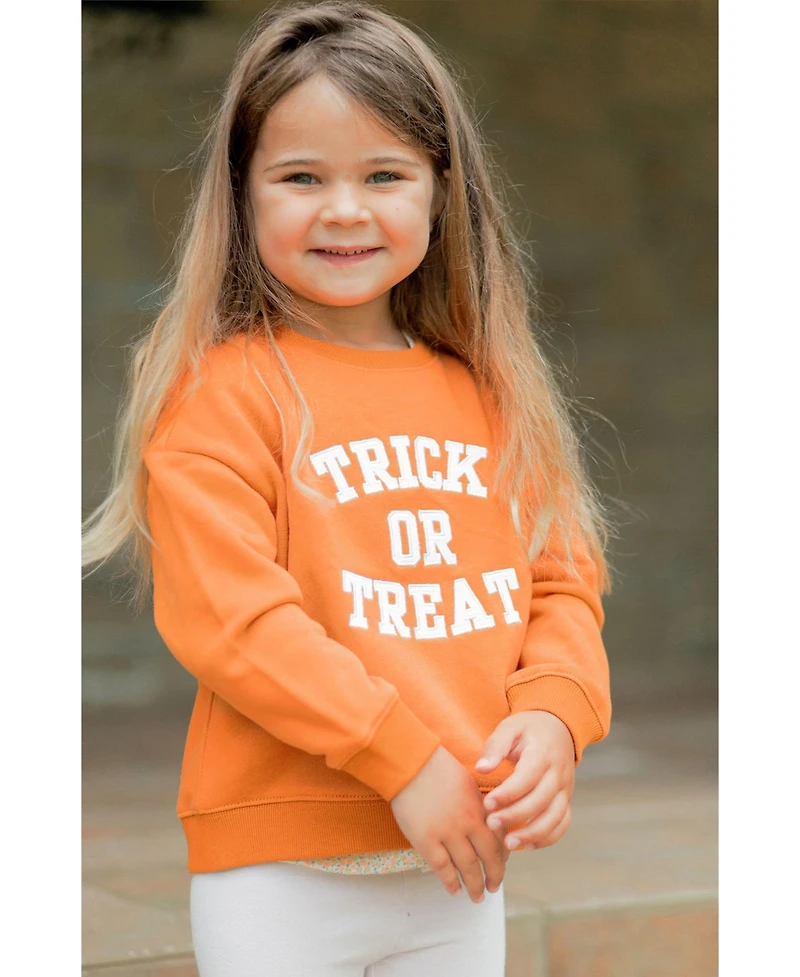 Bits & Bows Toddler Unisex Trick-or-Treat Halloween Sweatshirt