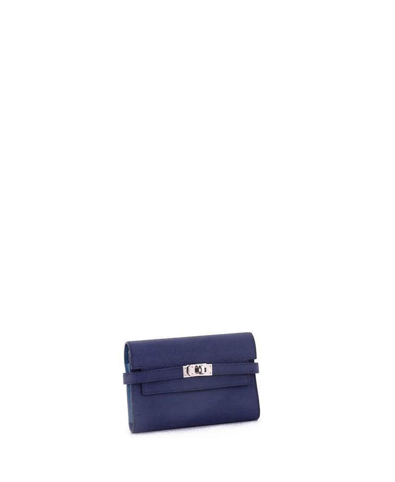Pre-Owned Hermes Medium Kelly Trifold Wallet Verso Epsom