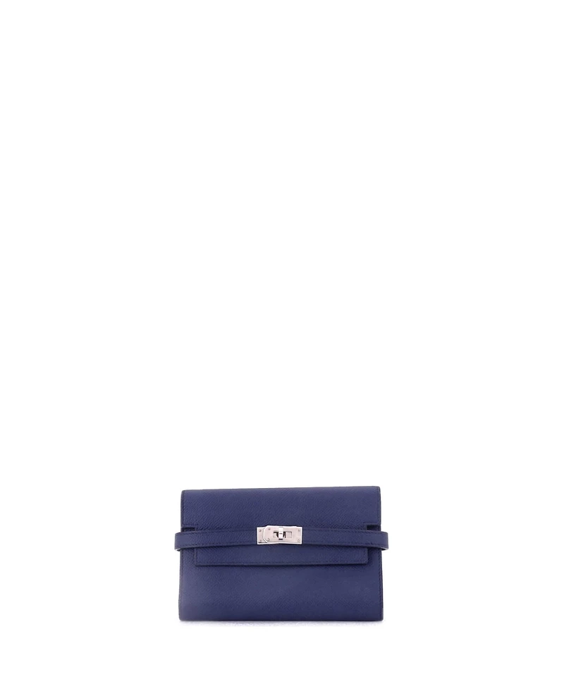Pre-Owned Hermes Medium Kelly Trifold Wallet Verso Epsom