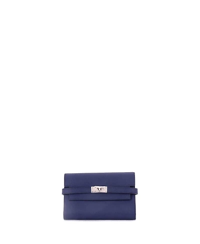 Pre-Owned Hermes Medium Kelly Trifold Wallet Verso Epsom