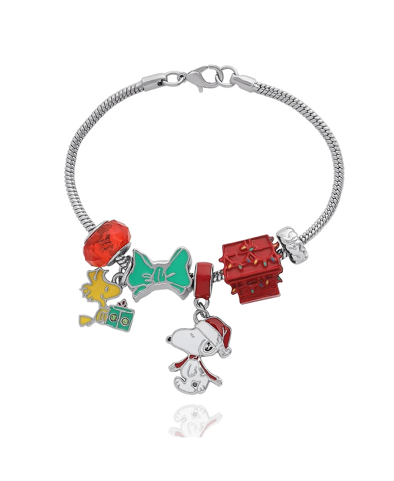 Peanuts Snoopy & Woodstock Slide Charm Bracelet