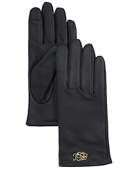 Lauren Ralph Metallic Leather Gloves