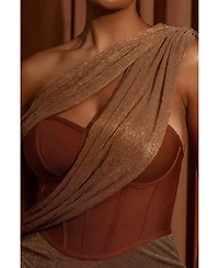Jluxlabel Women's Celestina Draped Maxi Dress