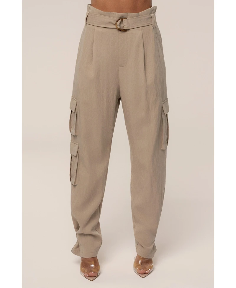 Jluxlabel Women's Boundless Belted Cargo Pants