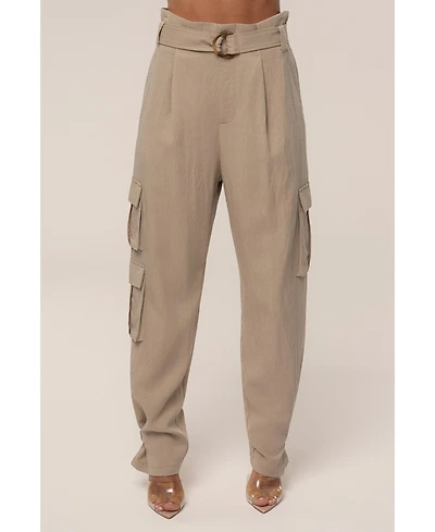 Jluxlabel Women's Boundless Belted Cargo Pants