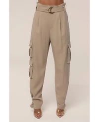 Jluxlabel Women's Boundless Belted Cargo Pants
