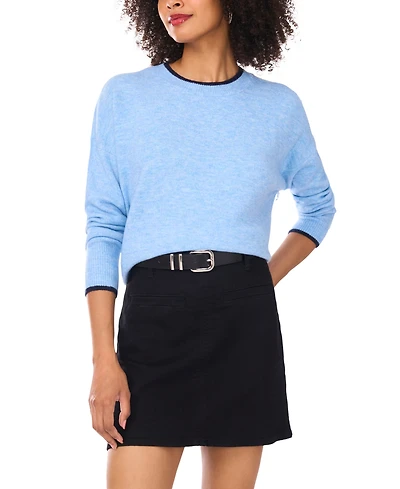 Vince Camuto Women's Tipped Crewneck Sweater