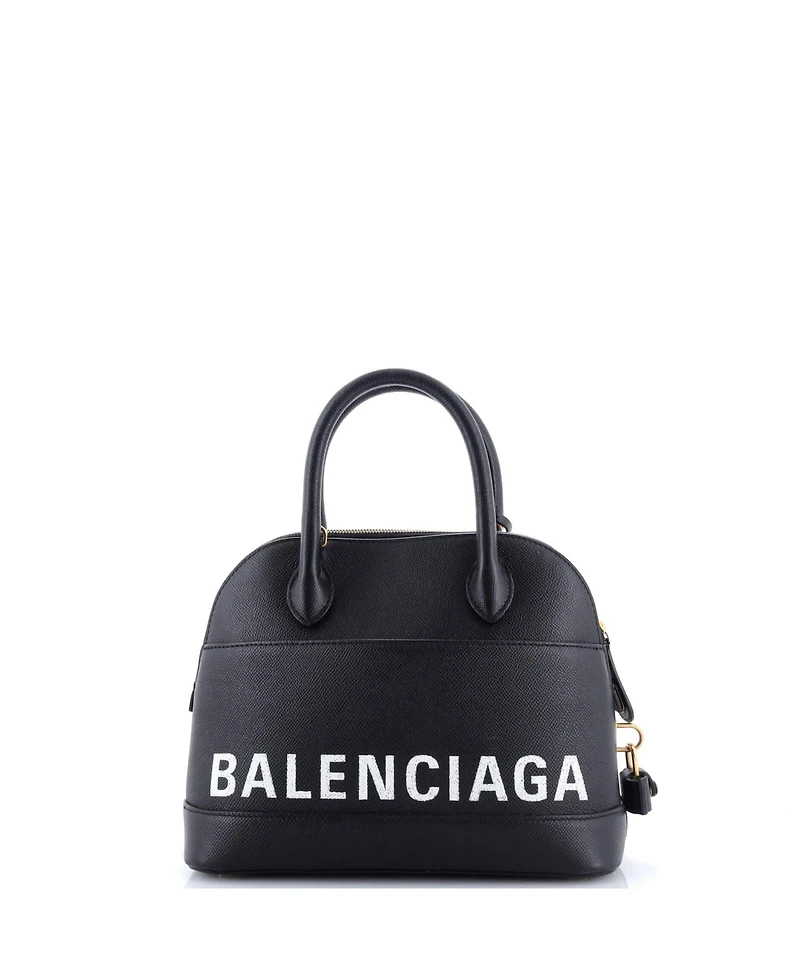 Pre-Owned Balenciaga Small Logo Ville Bag Leather