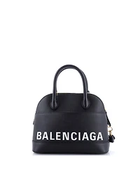 Pre-Owned Balenciaga Small Logo Ville Bag Leather