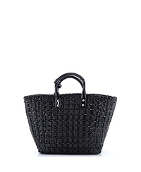 Pre-Owned Balenciaga Small Bistro Panier Bag Woven Faux Leather