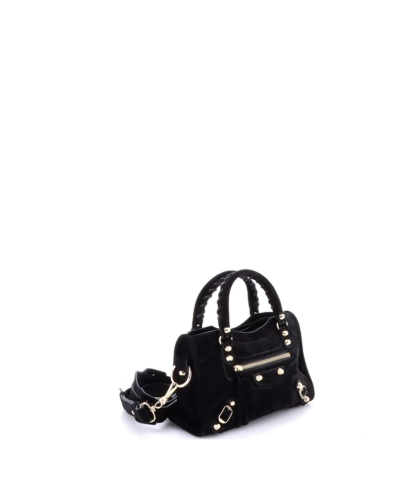 Pre-Owned Balenciaga Mini City Classic Studs Bag Leather