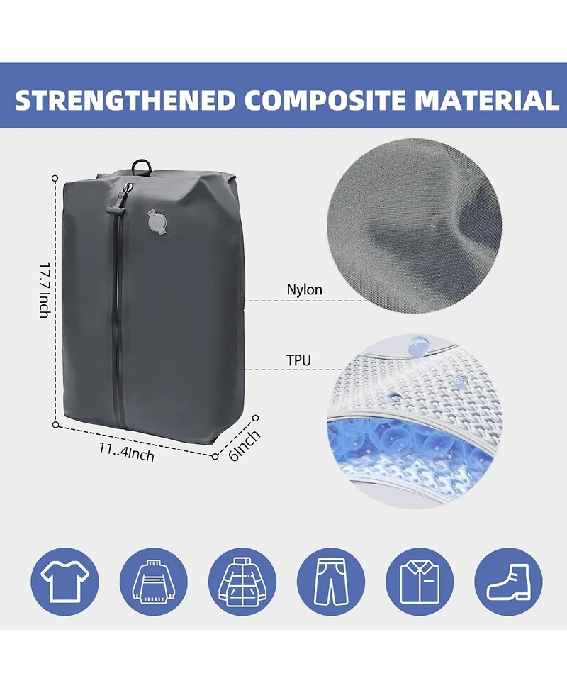 Urbanmax Reusable Vacuum Compression Bags with Pump (20")