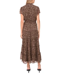 Sam & Jess Women's Short Sleeve Tiered Maxi Dress