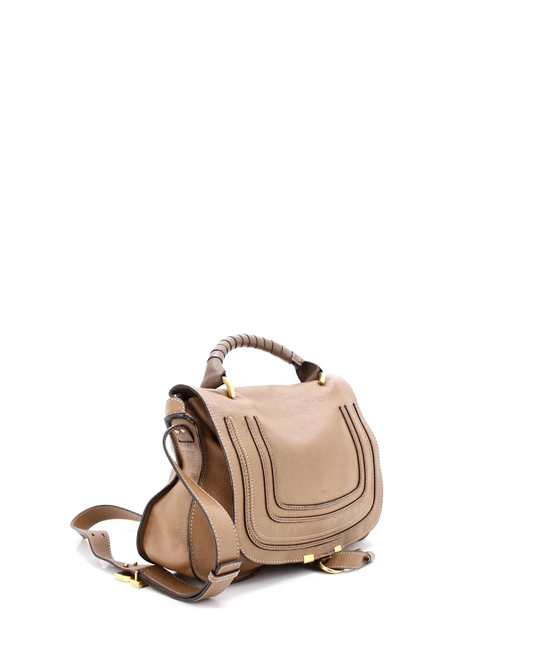 Pre-Owned Chloe Medium Marcie Top Handle Messenger Bag Leather