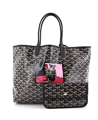 Pre-Owned Goyard Pm Artois Tote Printed Coated Canvas