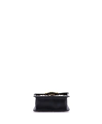 Pre-Owned Salvatore Ferragamo Small Gancini Turnlock Flap Bag Gancini Woven Raffia