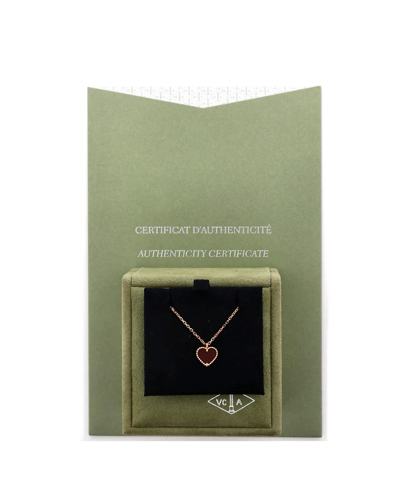 Pre-Owned Van Cleef & Arpels Sweet Alhambra Heart Pendant Necklace