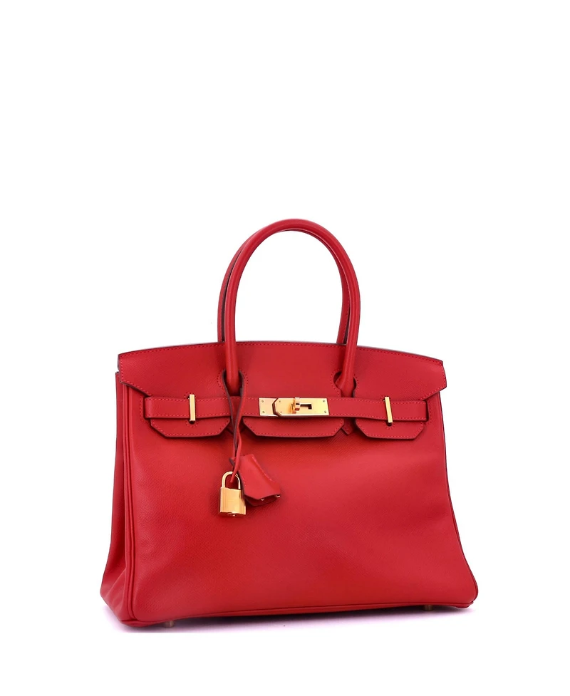 Pre-Owned Hermes Birkin 30 Handbag Epsom with Gold Hardware