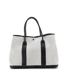 Pre-Owned Hermes Garden Party Tote Toile and Leather