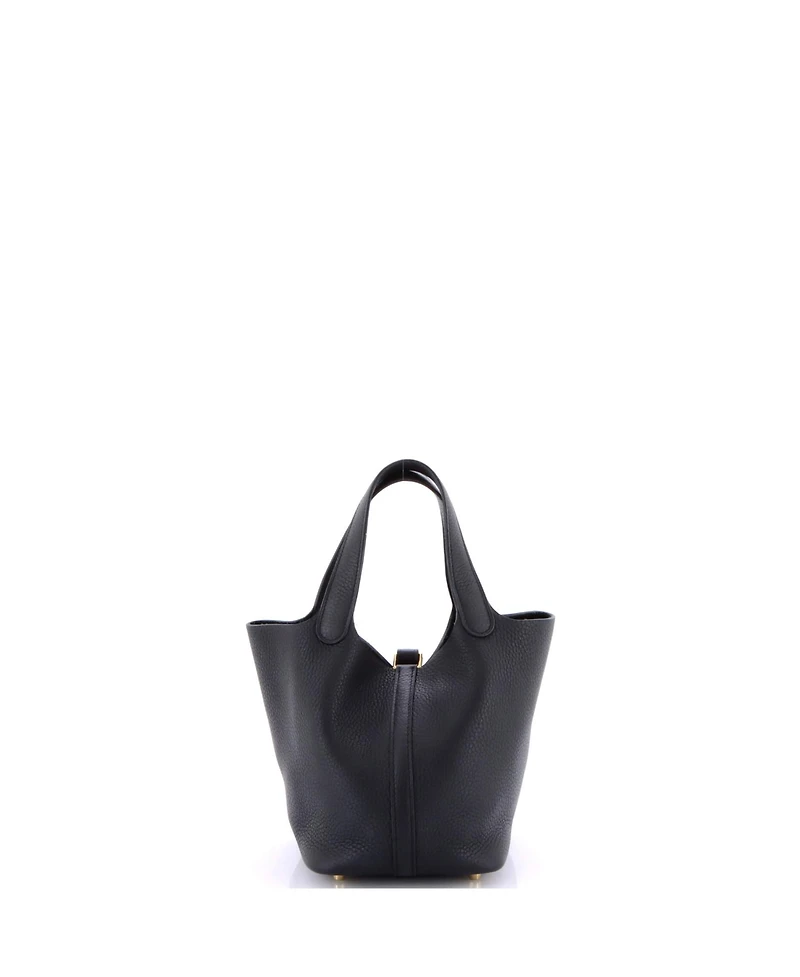 Pre-Owned Hermes Pm Picotin Lock Bag Clemence