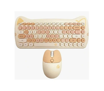 risokeys Cute Cat Keyboard and Mouse Combo