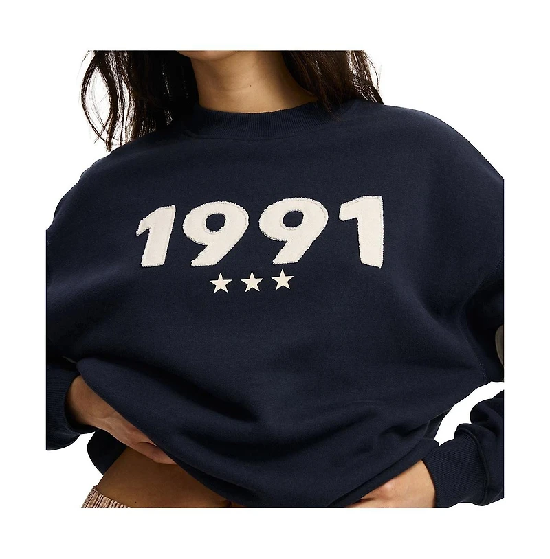 Cotton On Women's Graphic Crew Sweatshirt