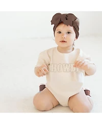 Sweet Wink Baby Girl Howdy Patch Long Sleeve Romper